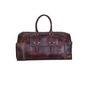 Vente chaude en cuir véritable Durable en détresse sac de sport motif croisé compartiment à chaussures pour les voyages en plein air prix de gros - Product Image 1