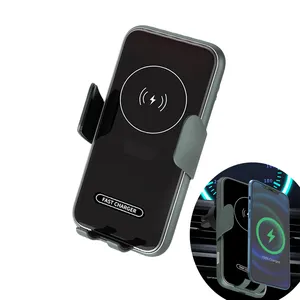2022 범용 자동차 벤트 클립 무선 충전 자동차 휴대 전화 홀더 호환 아이폰 삼성 안드로이드 스마트 폰