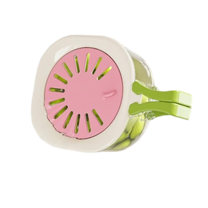 Panier de lavage pour fruits et légumes, mignon, avec filtre à eau, en plastique, efficace, pour égoutter la vaisselle de cuisine, avec couvercle - Product Image 1