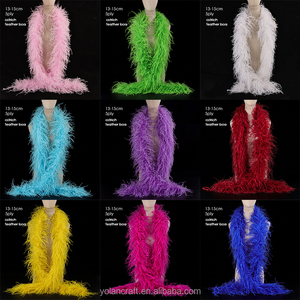 <span class=keywords><strong>Boa</strong></span> di piume di struzzo personalizzate all'ingrosso, soffici e tinte, a 6, 10, 20 strati, da 15-18 cm, 2 m, per decorazioni di matrimoni, feste, carnevale e costumi di scena - Product Image 5