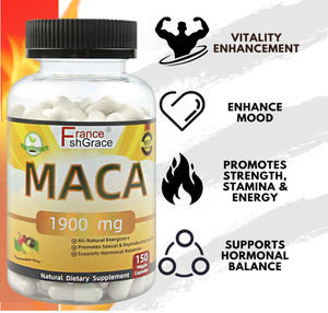 Cápsulas de Raíz de Maca 1900mg Extracto de Raíz de Maca Negra, Roja y Amarilla Suplemento Vegano que Proporciona Energía Suplemento de Maca para Hombres - Product Image 4