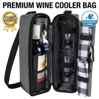 Sac isotherme professionnel pour bouteille de vin en Oxford 600D, idéal pour pique-nique en extérieur et cadeau d'entreprise