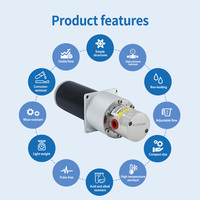 Pompe à engrenages magnétique 0,3 ml par révolution, qualité alimentaire 316L, nettoyable CIP, micro-pompe compacte ronde pour machine à expresso