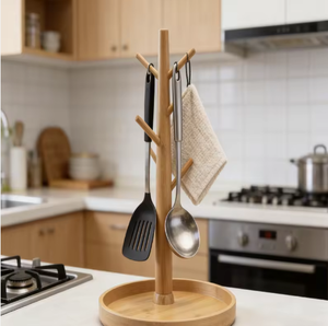 ชั้นวางของรูปทรงกิ่งไม้, ที่จัดระเบียบเครื่องสำอางบนโต๊ะ, ชั้นวางเครื่องสำอางไม้ไผ่ - Product Image 3