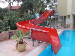 Tobogán de natación para adultos, juego de toboganes de fibra de vidrio, Parque Acuático, equipo de Juegos acuáticos, parque infantil de fibra de vidrio, Parque Acuático interior - Product Image 3