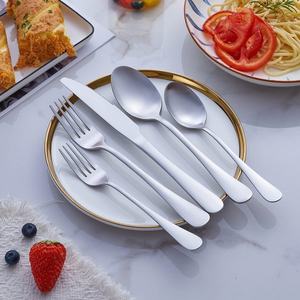 Hot Sale <b>5</b>-piece Flatware Stainless Steel Serving Spoon Wedding Silverware Gold Cutlery Set with <b>Gift</b> Box - Product Image 1