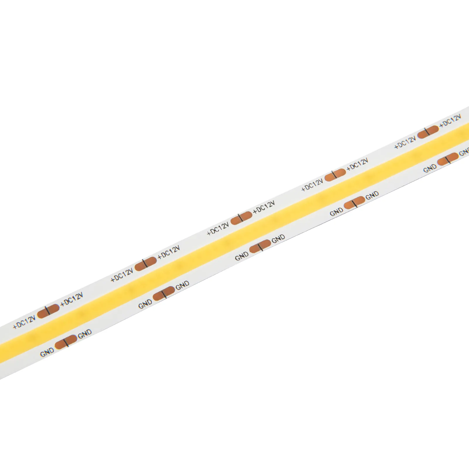 Lampu strip led cob strip led bebas titik lampu led pita cahaya 12V, 528led, 10W, 10mm, CRI90