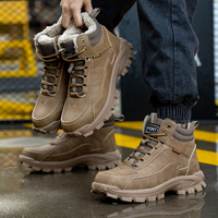 Bottes de sécurité chaudes pour l'hiver prêtes à être expédiées chaussures de sécurité antidérapantes anti-crevaison de haute qualité