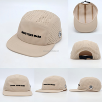 Casquette de camping unisexe WES de haute qualité, en coton doux 100 %, imperméable, avec logo personnalisé imprimé, bord souple et trous découpés au laser, motif léopard, pour la course à pied