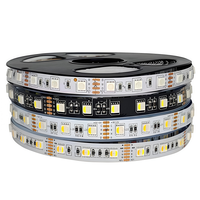 Strip 50led warna-warni, pengontrol suara tubuh tembaga lanskap lanskap warna-warni 3/4/5 warna RGB + putih + putih hangat USB konektivitas dapat disesuaikan 8mm