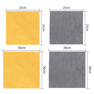 Gran oferta, toalla cuadrada de microfibra sin bordes <span class=keywords><strong>para</strong></span> coche, trapo <span class=keywords><strong>para</strong></span> encerar, paño limpio ecológico <span class=keywords><strong>para</strong></span> el hogar, 260gsm, 30x30cm - Product Image 2