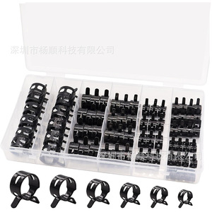 Jeu de colliers de serrage Yang Shun, 72 pièces, 7-18 mm, élastiques, pour tuyaux de carburant, d'eau et d'huile - Product Image 2
