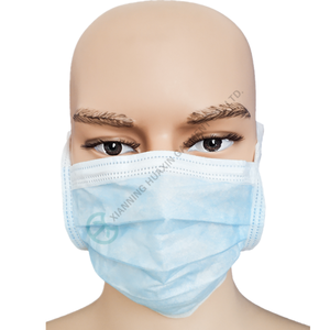 Mascarilla facial plana no tejida desechable, mascarilla antipolvo de tres capas - Product Image 3