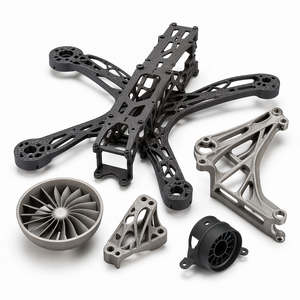 Componentes Aeroespaciales Ligeros, Piezas de UAV Impresas en 3D de Titanio SLM y Fibra de Carbono SLS Personalizadas, Prototipado Rápido de Alto Rendimiento - Product Image 2