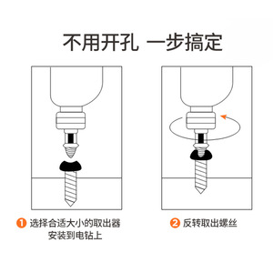 Broken Screw Extractor Spiral Flute Metric Home Diy Tool For Stripped Screws - Product Image 1