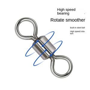 Amerikan siyah paslanmaz çelik döner yaylı kanca dönüş döngü 8-shaped halka güçlü çekme 1100 lb çalışma yükü sınırı <span class=keywords><strong>3</strong></span>-Year garanti - Product Image 4