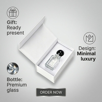 Boîte cadeau personnalisée de petite taille pour l'emballage de parfums, boîte en papier de luxe à fermeture magnétique pour les parfums et les huiles essentielles