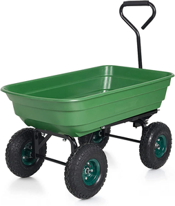 Giá Rẻ Giá Heavy Duty Tiện Ích Nhựa vườn Trailer hàng công cụ Dump Xe đẩy giỏ hàng - Product Image 2