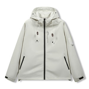 Chaqueta nueva personalizada con logo, efecto fuego explosivo, para primavera y otoño, para montañismo al aire libre, multibolsillos, impermeable, con puerto de carga. - Product Image 2