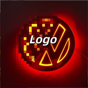ตราสัญลักษณ์โลโก้ VW แบบไฟ LED 5D, ไฟเรืองแสงติดท้ายรถสำหรับ <span class=keywords><strong>Volkswagen</strong></span> Golf 6 Magotan Tiguan Bora - Product Image 4
