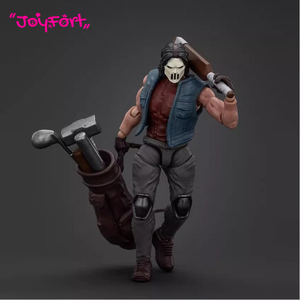 JOYTOY TMNT-Casey Jones Figurine d'action à l'échelle 1/18 Modèle articulé Figurine de collection Statue miniature Accessoires de personnage Base - Product Image 3