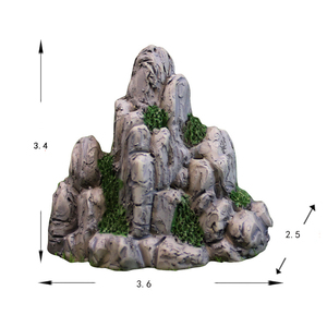 Dd4068 Accessoire Sculptuur Voor Diy Tuin Landschapsarchitectuur Kunstmatige Stijl Mos Steen Rotstuin Decoratief Gemaakt Van Hars - Product Image 5