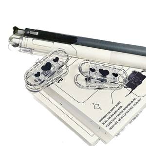 <span class=keywords><strong>Clip</strong></span> en acrylique transparent à carreaux rétro, <span class=keywords><strong>clip</strong></span> à papier kawaii, papeterie - Product Image 5