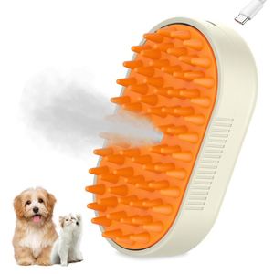 WHOLESALE Stocked New Foldable Self Cleaning <b>Pet</b> Dog Cat Grooming Comb with Water Spray Plastic Silicone - Product Image 1