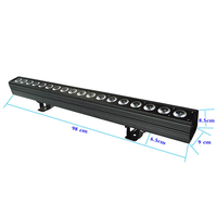 Barre de lumière murale de lavage DMX LED, 4 en 1, 18x12w, lumière de scène, fête, Pixels emballées individuellement pour Dj