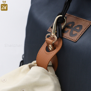PU Leather Hat Baseball Cap Holder Aluminum Multifunctional Travel Hiking Clip-On Hands-Free Promotional Keychains Carabiners
