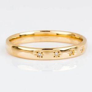 CAOSHI แหวนหกดาวไม่ซ้ำใคร,แหวนเงินสีทอง6 7 8 9 10ใส่ได้ทั้งชายและหญิง - Product Image 4