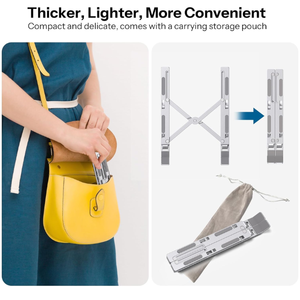 <span class=keywords><strong>Support</strong></span> d'ordinateur portable pliable réglable en plastique portable, <span class=keywords><strong>support</strong></span> <span class=keywords><strong>vertical</strong></span> pour ordinateur portable pliable, <span class=keywords><strong>support</strong></span> pour tablette en alliage d'aluminium - Product Image 6