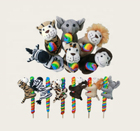 Nouveauté Zoo Animal Candy Pop Peluche Candy Sucette CANDY TOYS Enfants Dulces De Juguete