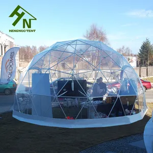 8m Big Transparent PVC Igloo Geodesic Dome Tent