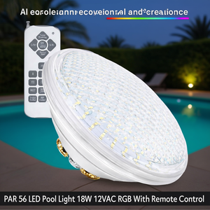 Faretto LED PAR 56 per Piscina 18W 12VAC RGB con Telecomando - Product Image 3