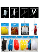 Teinté b plume d'oie grise plume d'oie couleur vrac vraies plumes d'oie pour cadeau