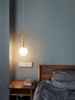 Lampe suspendue de chevet minimaliste moderne, source de lumière LED, lumière tricolore, construction en aluminium pour chambre à coucher, salle à manger, bar
