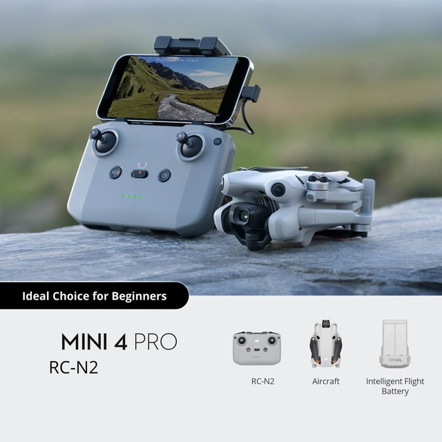 Djidron Mini 4 Pro 249g Beginner Drone 4K UHD Camera Omnidirectional Obstacle Avoidance No Registration 10KM Transmission