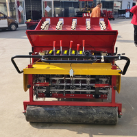 Nouveau planteur d'ail alimenté par moteur 7 rangées espacement des graines de profondeur réglable haute efficacité haute productivité outil de jardin agricole