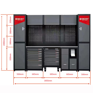 Ensemble complet d'outils <span class=keywords><strong>de</strong></span> <span class=keywords><strong>jardin</strong></span> pour l'entretien des véhicules, armoire <span class=keywords><strong>de</strong></span> rangement, Table d'établi en acier inoxydable - Product Image 5