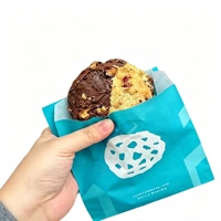 Sacs à biscuits en papier sulfurisé avec logo personnalisé, qualité alimentaire, petits emballages pour boulangerie, pochettes pour desserts, café à emporter