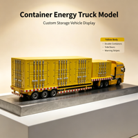 Modèle de camion de stockage d'énergie jaune personnalisé