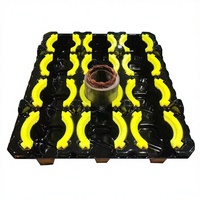 Bandeja de Almacenamiento de Plástico Termoformado ABS/HDPE Negra Resistente al Desgaste, Personalizable OEM YZG -027 para Ferretería