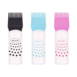 Cepillo para teñir el cabello WanMei, botella transparente de 160 ml con punta de peine para el cuidado y la coloración del cabello - Product Image 1