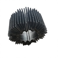 Brosse à rouleaux industrielle modulaire en caoutchouc imperméable personnalisée pour le lavage des fruits et légumes, le nettoyage des balayeuses routières et des convoyeurs