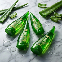 Bouteille en plastique PET vide portable avec logo personnalisé pour shampoing et gel douche, idéale pour les kits de voyage et l'emballage de produits de soin, comme le gel d'aloe vera.