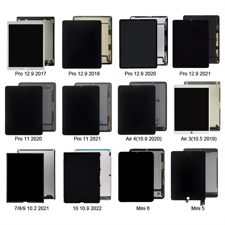Original Quality Screen For Ipad Mini 1 2 3 4 5 Lcd Screen For Ipad Pro Display For Ipad 2 3 4 5 6 7 8 Lcd Display A2229 A1822