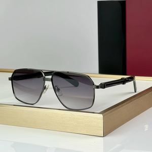 Gafas de Sol de piloto Vintage para hombre, Gafas de metal para mujer clásicas, gafas de conducción UV400, nuevas gafas de sol de doble haz a la moda - Product Image 1