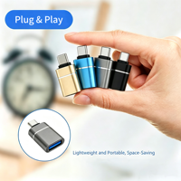 OTG Adapter Type-C to USB 3.0 Data Transfer Connection Flash Drive Converter Phone Accessory USB C OTG Connector