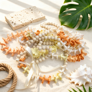 <span class=keywords><strong>Collier</strong></span> Hawaïen YIREPIN fait main en pâte polymère, motif fleur de Puakenikeni, avec perles en bois, idéal pour la plage estivale et comme <span class=keywords><strong>collier</strong></span> de voiture. - Product Image 6